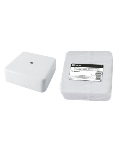 Коробка КР 50х50х20 ОП белая, IP40, с клеммной колодкой (SQ1401-0902). Распаячная коробка. TDM ЕLECTRIC в Екатеринбурге