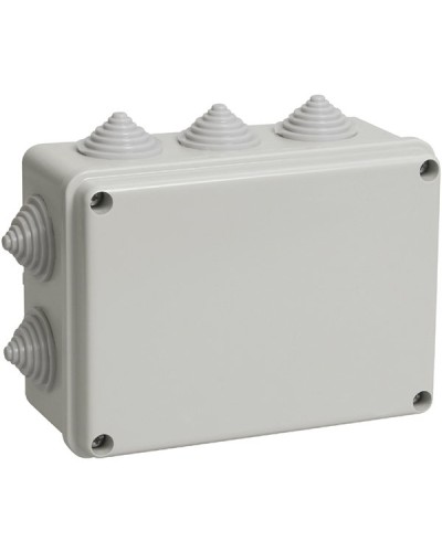 Коробка ОП 190х140х70мм, крышка, IP55, 10 гермовводов (SQ1401-1244). Распаячная коробка. TDM ЕLECTRIC в Екатеринбурге