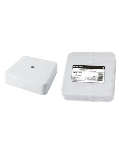 Коробка КР 75х75х20 ОП белая, IP40 (SQ1401-0903). Распаячная коробка. TDM ЕLECTRIC в Екатеринбурге