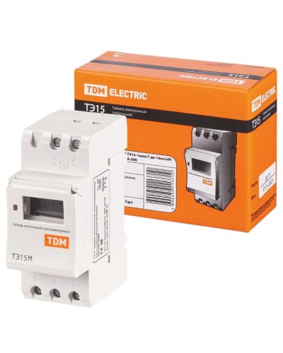 ТЭ15М-1мин/7дн-32on/off-30А-DIN TDM (SQ1503-0037). Таймер электронный. TDM ЕLECTRIC в Екатеринбурге