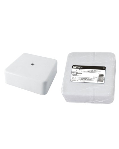 Коробка КР 75х75х28 ОП белая, IP40, с клеммной колодкой (SQ1401-0906). Распаячная коробка. TDM ЕLECTRIC в Екатеринбурге