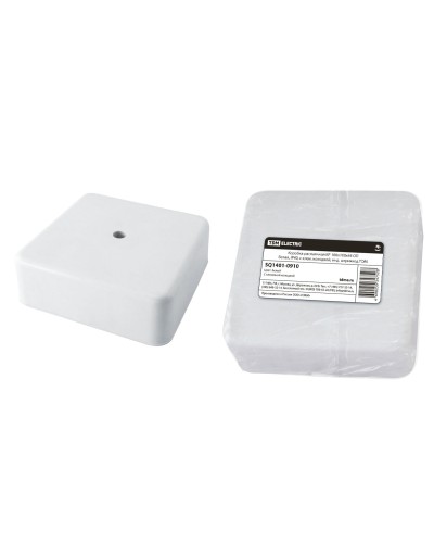 Коробка КР 100х100х44 ОП белая, IP40, с клеммной колодкой (SQ1401-0910). Распаячная коробка. TDM ЕLECTRIC в Екатеринбурге