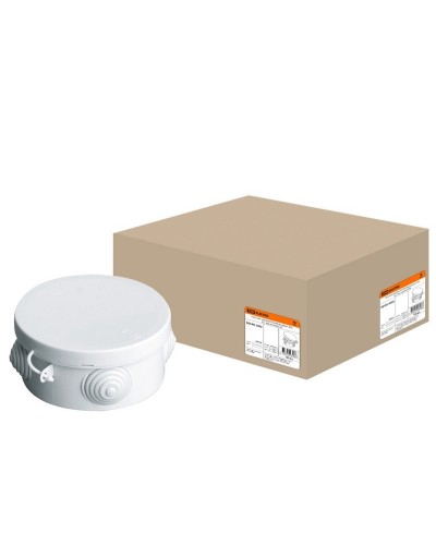Коробка ОП D85х40мм, крышка, IP54, 4вх. (SQ1401-0102). Распаячная коробка. TDM ЕLECTRIC в Екатеринбурге