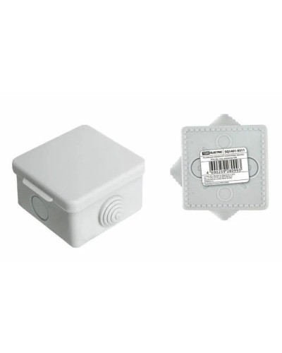 Коробка ОП 65х65х50мм, крышка,  IP54, 4вх. (SQ1401-0111). Распаячная коробка. TDM ЕLECTRIC в Екатеринбурге