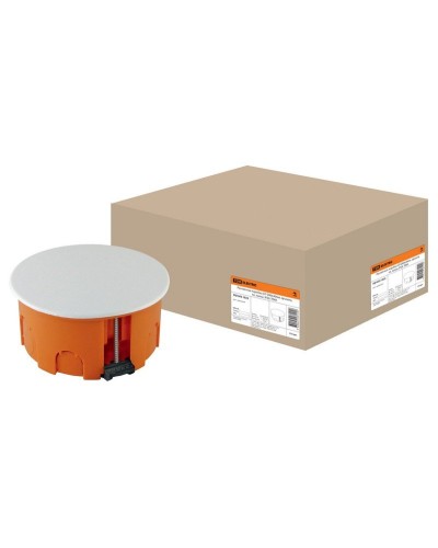 Распаячная коробка СП D80х40мм, крышка, пл. лапки, IP20, TDM (SQ1403-1025). Распаячная коробка СП. TDM ЕLECTRIC в Екатеринбурге