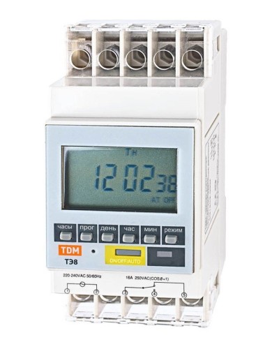 ТЭ8A-1мин/7дн-8on/off-16А-DIN TDM (SQ1503-0002). Таймер электронный. TDM ЕLECTRIC в Екатеринбурге
