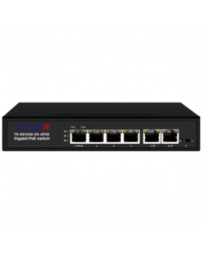 TR-NS1406-65-4POE. Коммутатор с PoE. Trassir в Екатеринбурге