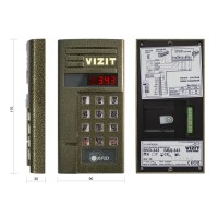 БВД-343RCPL. Вызывная панель цветная. VIZIT