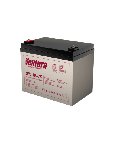 Ventura GPL 12-75. Аккумулятор герметичный свинцово-кислотный. Ventura в Екатеринбурге