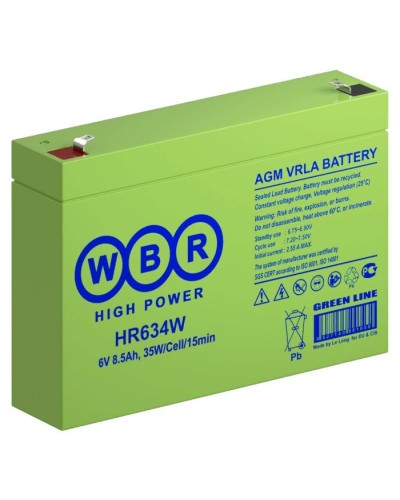 WBR HR634W. Аккумулятор герметичный свинцово-кислотный. WBR в Екатеринбурге
