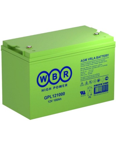 WBR GPL121000A. Аккумулятор герметичный свинцово-кислотный. WBR в Екатеринбурге