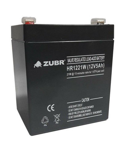 ZUBR HR 1221W (12V, 5Ah). Аккумулятор герметичный свинцово-кислотный. ZUBR в Екатеринбурге