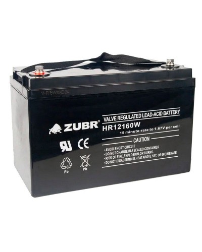ZUBR HR 12160W (12V, 45Ah). Аккумулятор герметичный свинцово-кислотный. ZUBR в Екатеринбурге