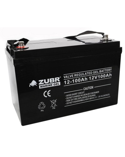 ZUBR MARINE GEL NPG 12-100 (12V, 100Ah). Аккумулятор герметичный свинцово-кислотный. ZUBR в Екатеринбурге
