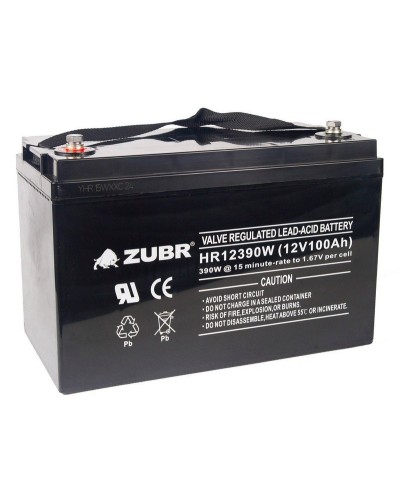 ZUBR HR 12390W (12V, 110Ah). Аккумулятор герметичный свинцово-кислотный. ZUBR в Екатеринбурге