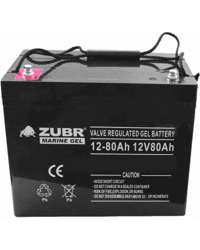 ZUBR MARINE GEL NPG 12-80 (12V, 80Ah). Аккумулятор герметичный свинцово-кислотный. ZUBR в Екатеринбурге