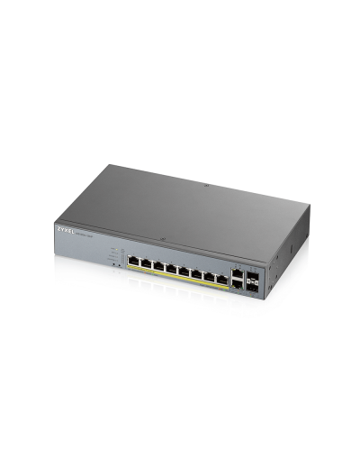 GS1350-12HP-EU0101F. Коммутатор сетевой PoE управляемый L2. ZYXEL в Екатеринбурге