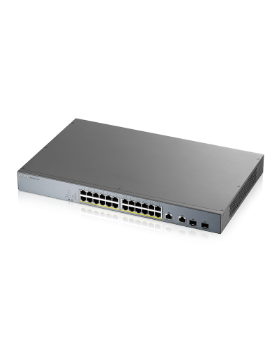 GS1350-26HP-EU0101F. L2 коммутатор PoE+ для IP-видеокамер rack 19. ZYXEL в Екатеринбурге