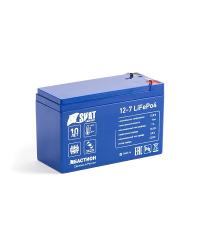 Skat i-Battery 12-7 LiFePo4 (645). Li-Ion аккумулятор. Бастион в Екатеринбурге