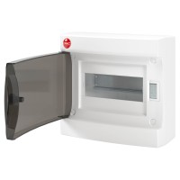 Щиток настенный с дверцей 8 модулей IP41 белый (84608). Щиток настенный. ДКС