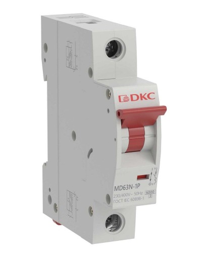 YON max MD63N 1P 50А 6кА C (MD63N-1PC50). Автоматический выключатель. ДКС в Екатеринбурге
