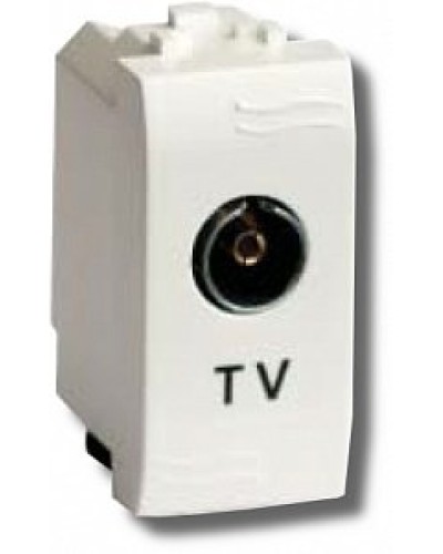 Розетка TV проходная Brava 1 модуль слоновая кость (75581S): Розетка TV в Екатеринбурге