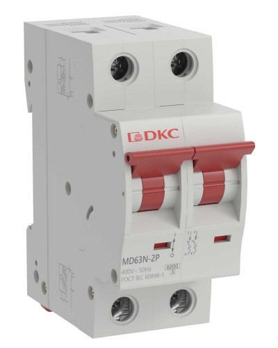 YON max MD63N 2P 10А 6кА C (MD63N-2PC10). Автоматический выключатель. ДКС в Екатеринбурге