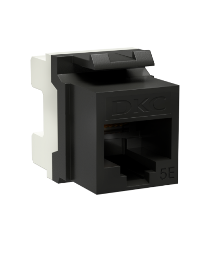 Модуль Keystone RJ45 CAT5E, 180 градусов, черный (RNK5EU180BK): Модуль неэкранированный в Екатеринбурге