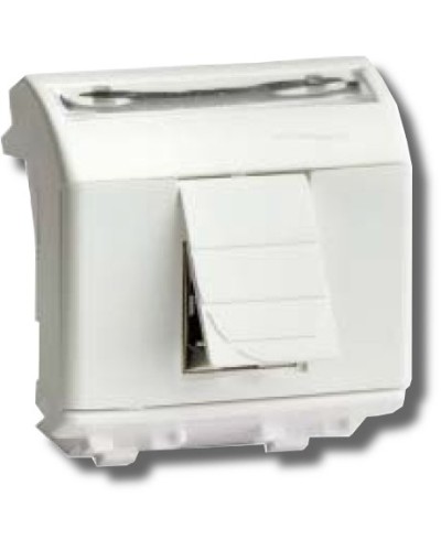 Розетка RJ-45 Brava 2 модуля белая (76450B): Розетка компьютерная с двумя разъёмами в Екатеринбурге