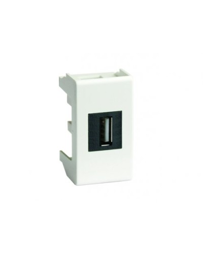 Розетка USB 2.0 Brava 1 модуль белая (76200B): Розетка USB в Екатеринбурге