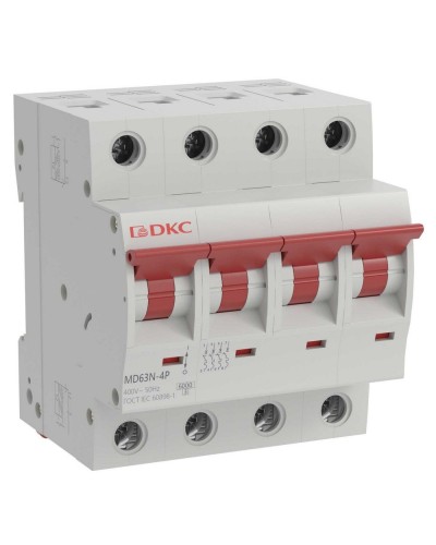 YON max MD63N 4P 25А 6кА C (MD63N-4PC25). Автоматический выключатель. ДКС в Екатеринбурге