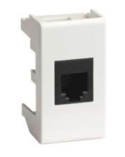 Розетка RJ-45 Viva 1 модуль белая (45038): Розетка компьютерная с одним разъёмом в Екатеринбурге