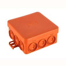 Коробка JBL085 85х85х38, 12 вых., 8P (0,15...2,5мм²) 43355HF: Коробка монтажная, огнестойкая, без галогена
