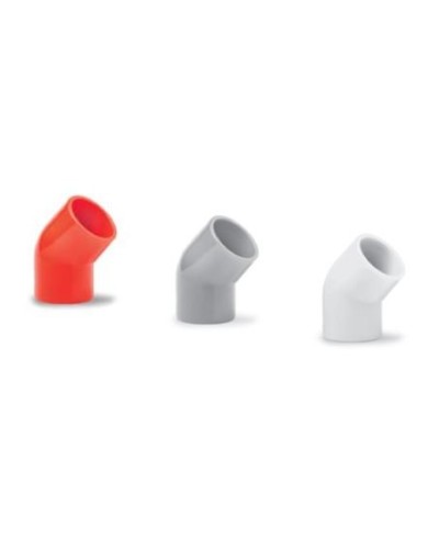 Ecoplast поворот 45гр., для аспирационной системы D25, АБС, серый (10 шт) (49225-10GR). Поворот для аспирационной системы. Экопласт в Екатеринбурге