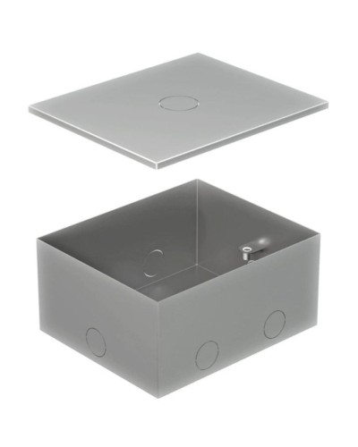 Коробка металлическая с крышкой для заливки в пол BOX/4 (70141): Коробка металлическая с крышкой для заливки в пол 159,6х133,6х75 мм, для люков 70040 в Екатеринбурге
