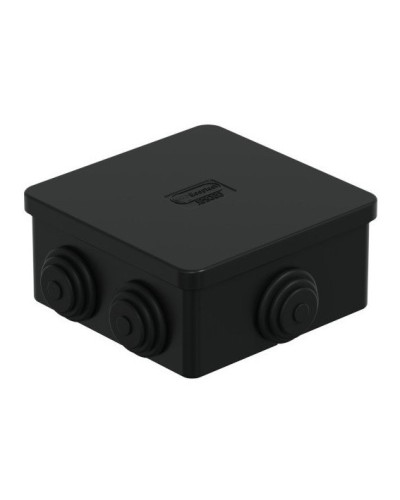 Коробка JBS080 85х85х50, 6 вых., IP44, чёрная (44066BL-1). Коробка монтажная. Экопласт в Екатеринбурге