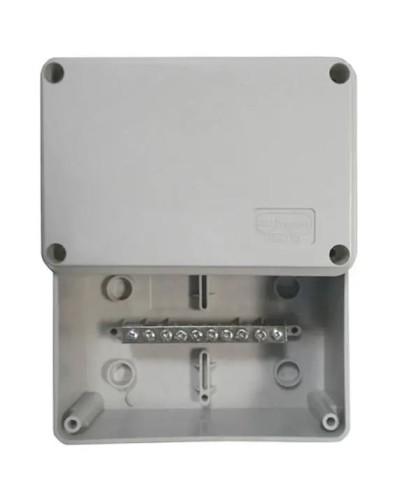 Коробка (КУП) JBS080 85х85х40, 6 вых, IP44 (44046KP): Коробка уравнивания потенциалов (КУП), 6х9мм, 8 зажимов в Екатеринбурге
