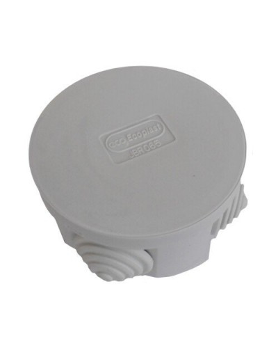 Коробка 3001 D70x36, 4 вых, IP55, серая (44001HF). Коробка монтажная. Экопласт в Екатеринбурге
