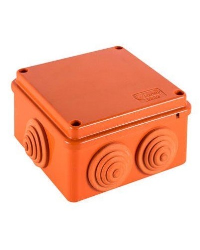 Коробка JBS100 100х100х55, 6 вых., 4P (2,5-16мм²) (43327HF): Коробка монтажная, огнестойкая, без галогена в Екатеринбурге