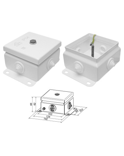 КМ IP55-1010 (без DIN рейки). Коробка монтажная электротехническая. Гефест в Екатеринбурге