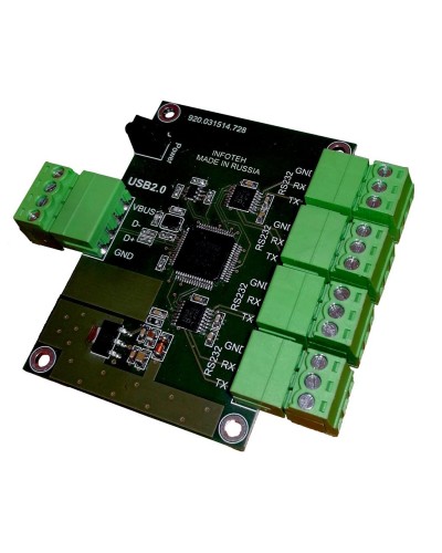 AVT-USB/4RS232. Промышленный преобразователь USB в RS-232. Инфотех в Екатеринбурге