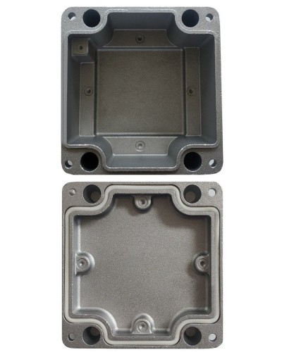 МКС Мороз, глухая, IP66/IP68, серый. Коробка коммутационная металлическая. Магнито-Контакт в Екатеринбурге