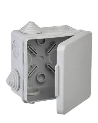 Коробка КМ 80х80х50 GENERICA (UKO31-080-080-050-K03-54G). Коробка распаячная для открытой проводки. GENERICA в Екатеринбурге