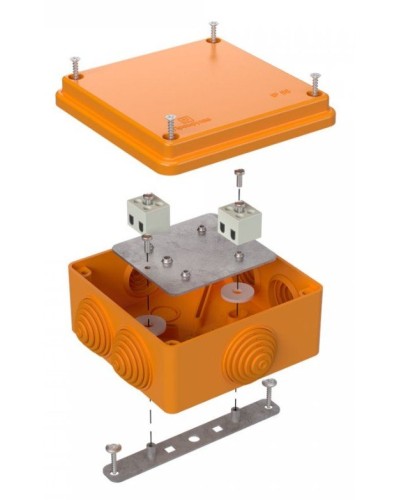 Коробка огнестойкая 100х100х50 (40-0300-FR2.5-4). Коробка огнестойкая для открытой установки. Промрукав в Екатеринбурге