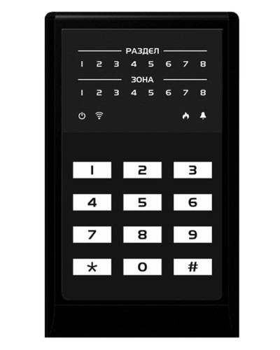 МИРАЖ-КД-04 (black). Кнопочная кодовая панель. Стелс НПП в Екатеринбурге
