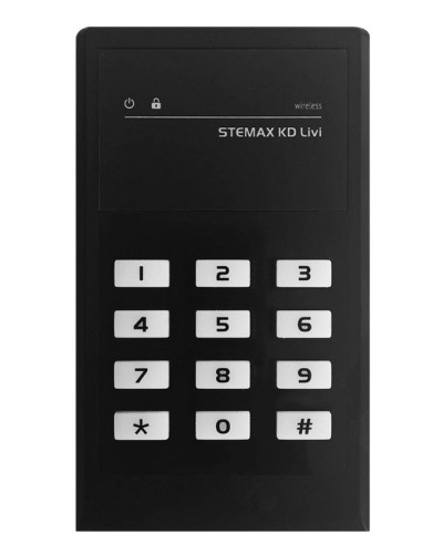 STEMAX KD Livi (черный). Беспроводная кнопочная кодовая панель. Стелс НПП в Екатеринбурге